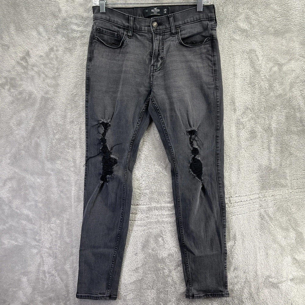 Hollister Men 29x30 Black Skinny Advanced Stretch Jeans